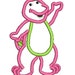 Instant Download PES, Barney Applique Embroidery Design, Barney Embroidery Design, Barney Design (C43)