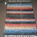 red blue tan multicolored blended woven rag rug south dakota made