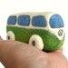 Needle Felted Retro VW Van- Natural Toys