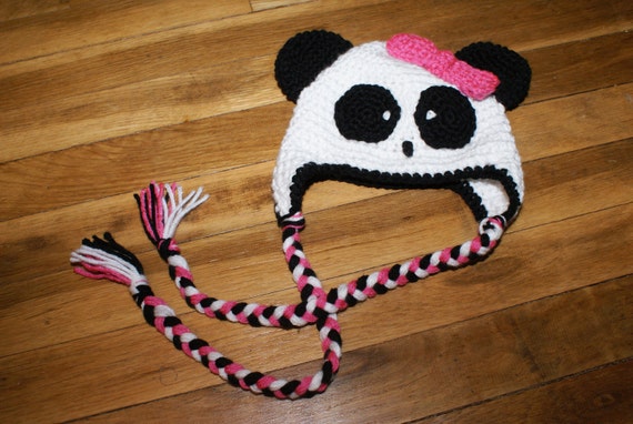 Items Similar To Panda Hat On Etsy 4671