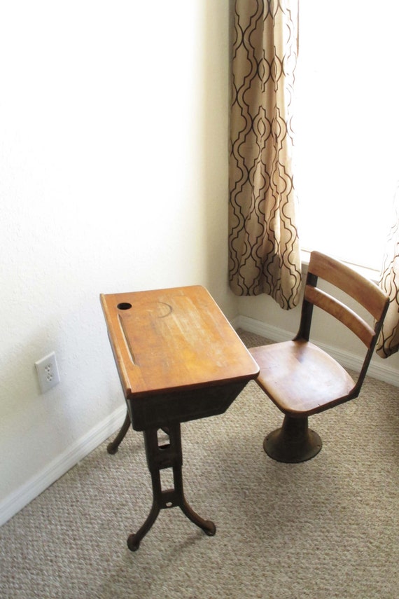 Sale Antique School Desk and Chair