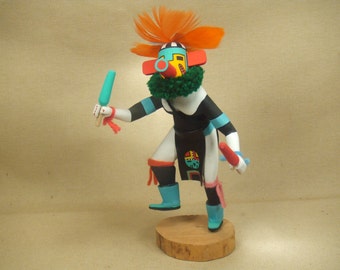 Native American Indian kachina - Corn Dancer kachina art - signed