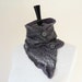SALE Felted Wool Scarf Neck Collar Neck Warmer Scarflette Grey / Gray Warm Wool Fashion Winter Scarf ideal Gift for her or him unisex