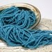 Turquoise Beads, Hand cut Turquoise Bicone Beads SP-040