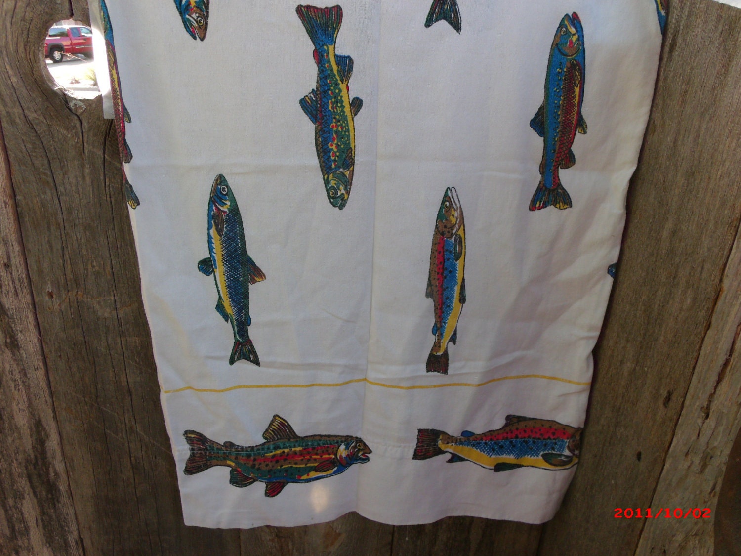 Joe Boxer Trout Fishing Combed Cotton Full by IronandLaceLinens