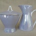 Rosenthal Raymond Loewy Creamer and Sugar bowl CRYSTALLINE Blue