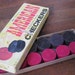 24 Halsam American Embossed Wood Checkers
