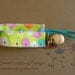 Soothie Fabric Pacifier Clip in Michele D' Amore Fabric Floralicious leaf vine Girl Pacifier Clip Ready to Ship