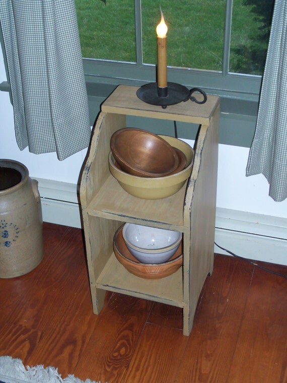 Items similar to Primitive Style Crock Bench on Etsy