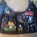 New Hand Painted Disney's Alice and Wonderland Leather Purse