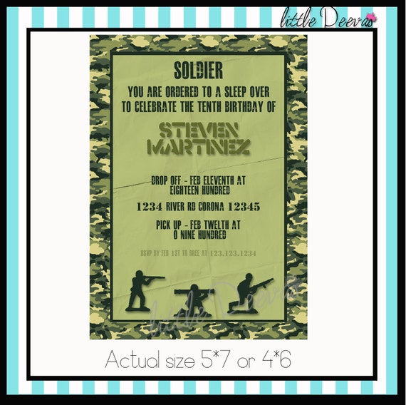 Army E Invitations 5