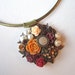 Shabby Chic Necklace, Collage Bridal Jewelry,Wedding Necklace, Bridal Neckalce