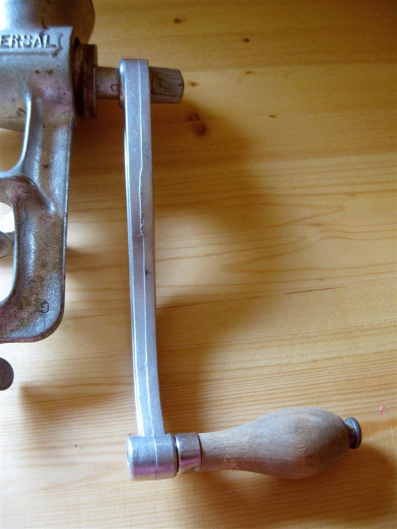 Vintage Universal Meat Grinder Manual Cast Iron
