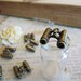 6pcs Antique Bronze Binoculars Charms 15 x 15mm - Ships Immediately from California - BC43