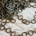 Antique Bronze Round Link Chain 10mm wide 6' - Ships Immediately from California - CH28
