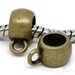 Bail Beads 11x5mm Antique Bronze 10pcs Ships Immediately from California - B51
