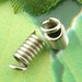 200 Silver Coil Ends - WHOLESALE - Crimp Fasteners - Fits 2mm Cords - 4x8mm - Ships IMMEDIATELY from California - F31a