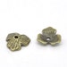 100 WHOLESALE Bronze Bead Caps - Antique Bronze - Flower - Fits 14mm to 20mm Beads - 11x10mm - Ships IMMEDIATELY from California - B82a