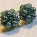 Vintage Earrings Cluster Clip Back Faux Pearl Gorgeous Vintage Earrings Japan