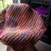 Double Primary Varigated Afghan With Orange (2 ft x 2 1/2 ft) 127
