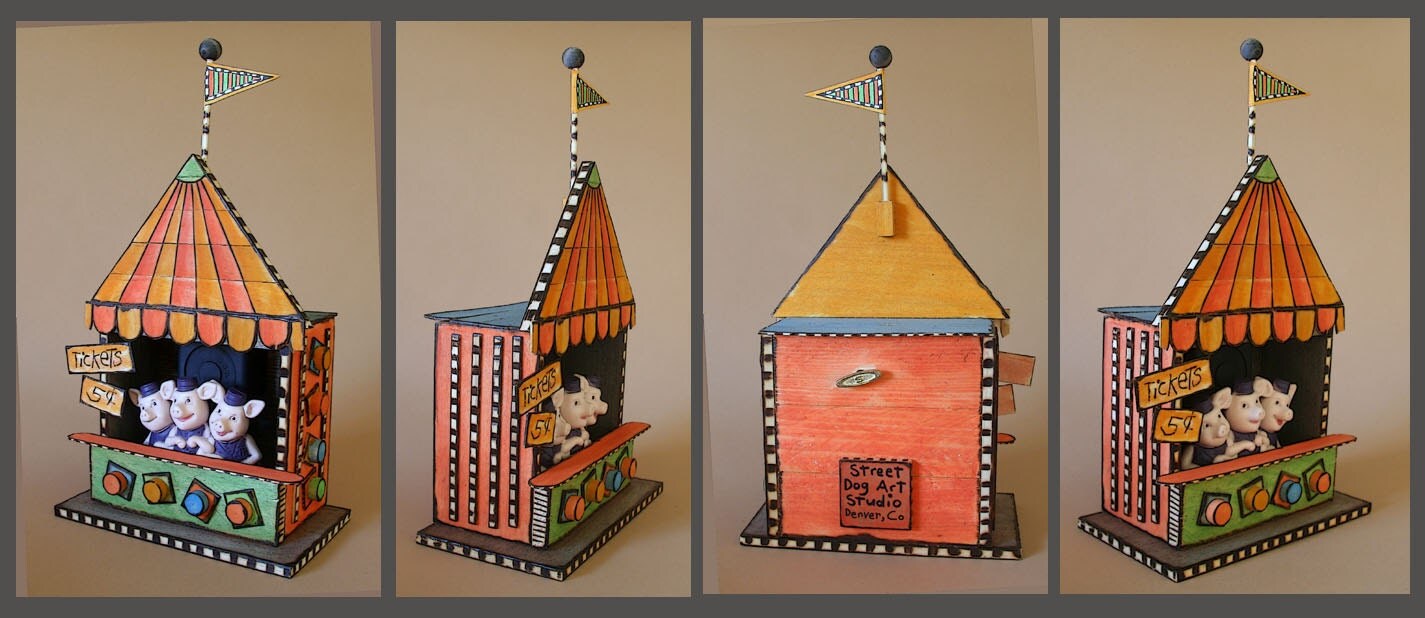 Wooden Music Box The Entertainer