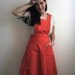1960's Orange Jumper Dress