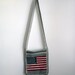 Vintage American Flag Wool Purse