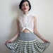 Vintage Norma Kamali Sweater Skirt, Grey Stripes