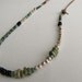 Leather Gemstone Silver Necklace