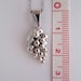 Sterling Silver Necklace Grape. Handmade Silver Small Grape Bunch Necklace. Silver Jewelry Gift. Sterling silver .925 Silver Pendant