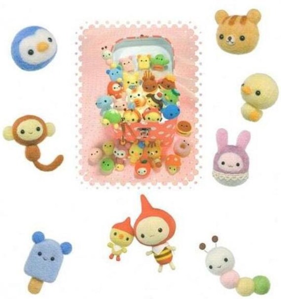 Needle Felted Small Mascots PDF Pattern Kawaii Ebook Free