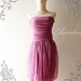 SALE---Amor Dress Vintage Inspired- Tutu Pretty Pumpkin Skirt Cocktail Dress in Romantic Purple so Easy to Wear Fit S/M