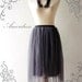 Im a Tulle SKIRT, sometimes a Mini DRESS - Magic Dark Gray - Vintage Inspired Playful Tutu Long Skirt Mix and Match