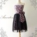 Dress Vintage Inspired Purple Dress Princess Romance- Magical Floral Purple Tulle Dress for Wedding, Prom, Any Occasion- Fit XS-S-