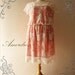 PLUS SIZE Amor Vintage Inspired Old Rose Pink Shade Vintage Floral Lace Dress in Cap Sleeve Style- Princess Closet -Fit XL -