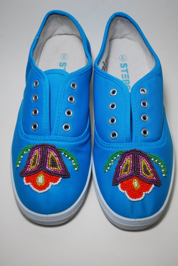 Items similar to native american beaded shoes on Etsy