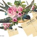 Fancy Flights Vintage Birds Printable .JPG Tag Download Digital Images Tags Collage No. 220