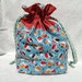 The Project Bag: A fully lined drawstring bag-Ready to Ship
