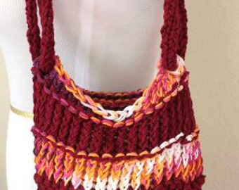 round loom knitting bag