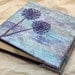 Embroidered Photo Album, Blue Alliums