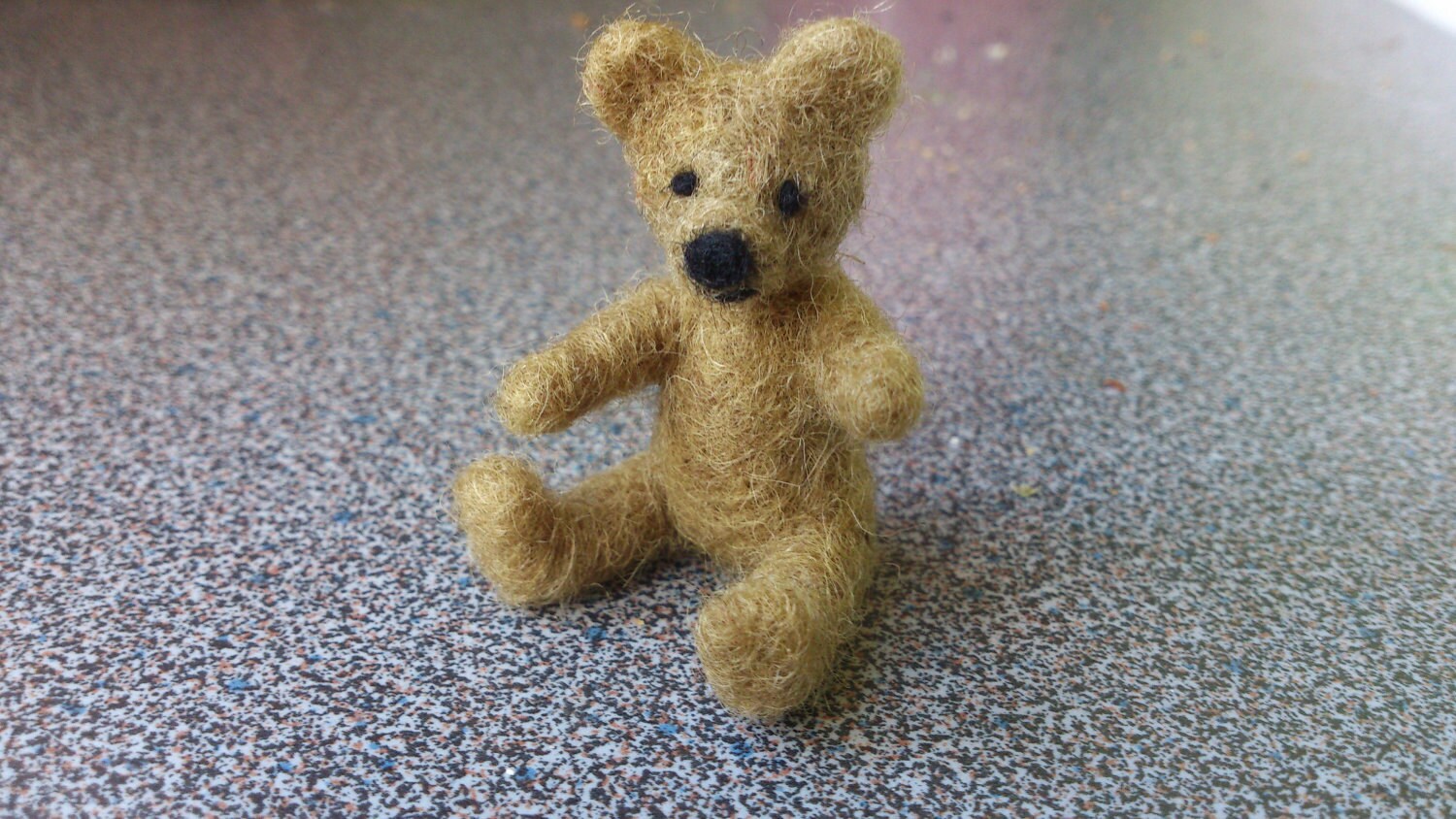 Needle Felted Miniature Teddy Bear By FeltedByRikke On Etsy