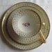 Parrot Tulip - 1950s Vintage - TEACUP, SAUCER & PLATE - Gold Lace - Zehendner, Bavaria, Germany