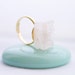 25% OFF - White Druzy Agate Ring