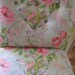 pink and green roses slipper chair victorian shabby chic