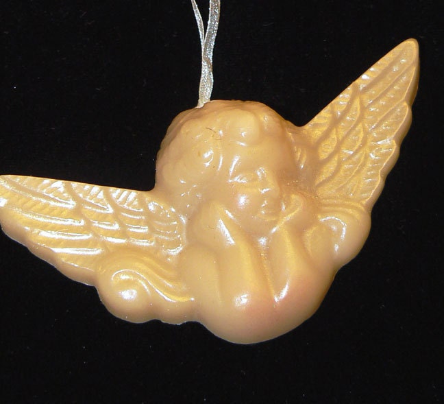 Handmade Artisanal Beeswax Ornament - Medium VICTORIAN CHERUB