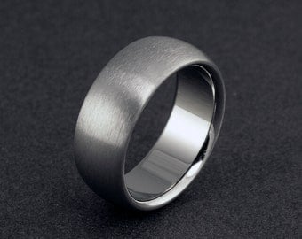 Titanium Wedding Ring, Mens Ring, Womens Ring, Titanium Band, Plain Titanium Ring, Domed Ring, Mens Wedding Band, Engagement Ring, Promise