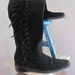 Colin Stuart size 8 black suede boots