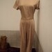 vtge TAN suede poly stretch bombshell STunning jumpsuit marshall rousso sm