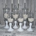 6 PEDESTAL APOTHECARY JARs - Vintage - CaNdy BaR wedding DISPLAY - You Choose the Color - Last One