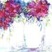 Pink Bouquet, Vase - RESERVED for LUBA - Original Fine Art Watercolor Painting by ebsq Artist Ricky Martin